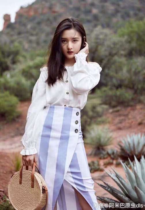HM 女装裙子女中长款春夏半身裙时尚潮流高...