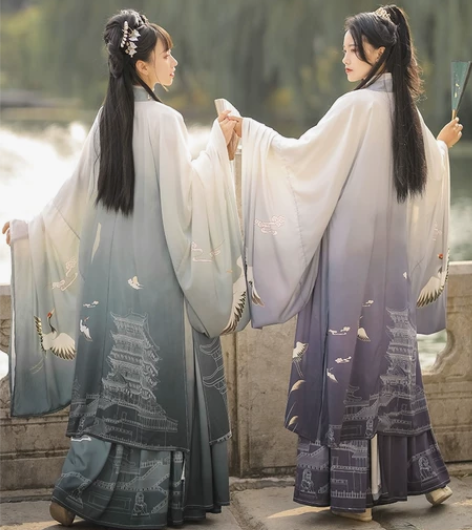 滕王阁汉服女正品原创中国风晋制齐腰襦裙夏款...