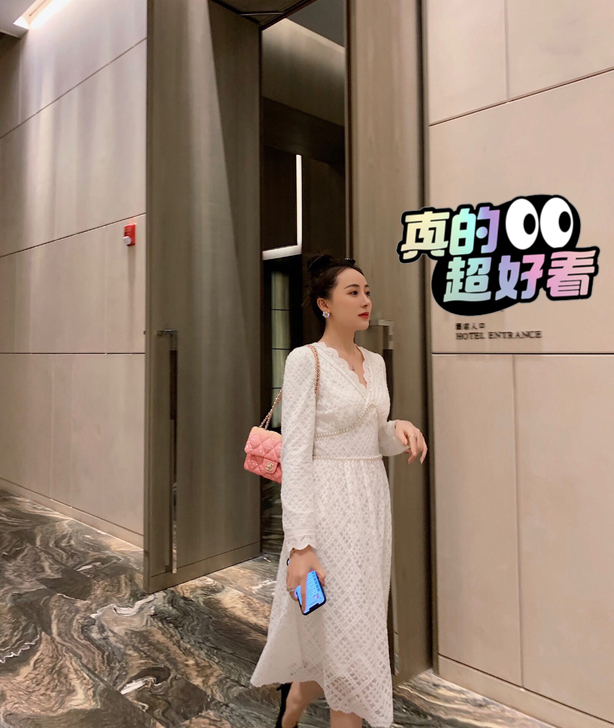 田娇家白色编织连衣裙超级仙女款 气质女神必入