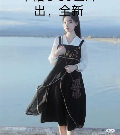 梅子熟了国风汉元素连衣裙,单裙子全新尺码S...