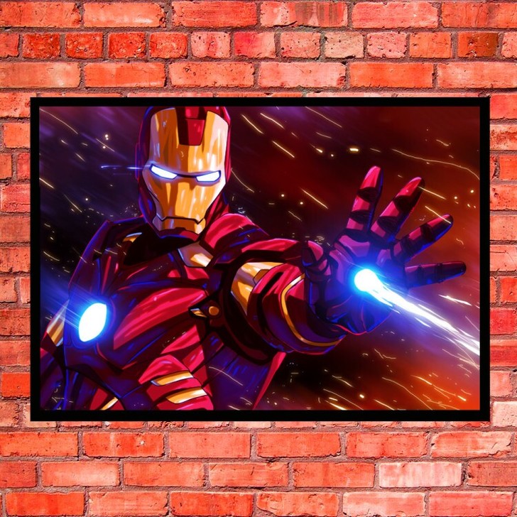 钢铁侠iron man漫威挂画墙画装饰画工...