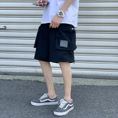 夏季工装短裤男5分ins宽松大裤衩百搭裤子...