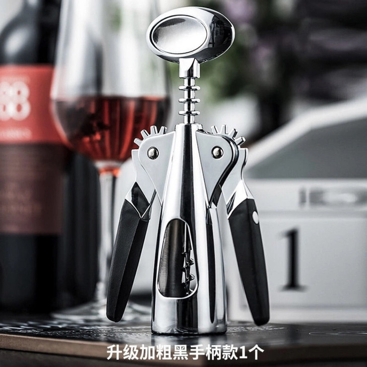 加厚加强黑胶红酒开瓶器,家用红酒开瓶器