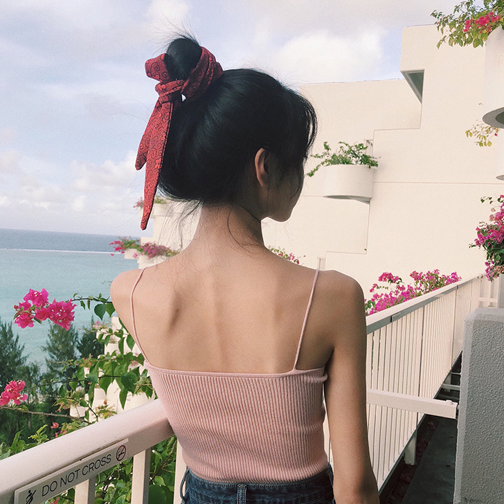 范智乔 夏季外穿内搭针织吊带小清新打底衫小...