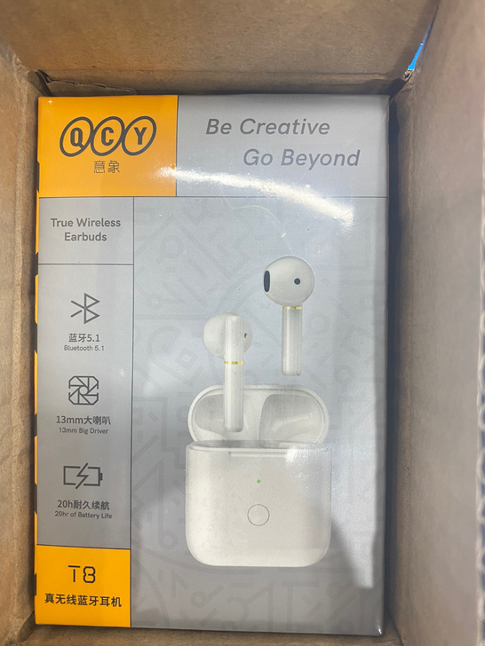 QCY T8。全新未拆封