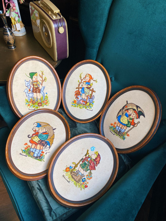 西洋中古喜姆娃娃刺绣画