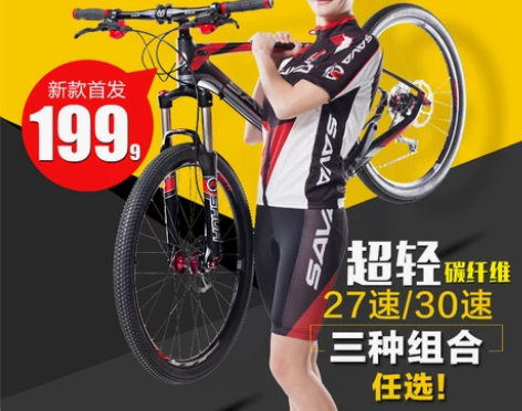 SAVA萨瓦山地自行车27/30速 碳纤维...