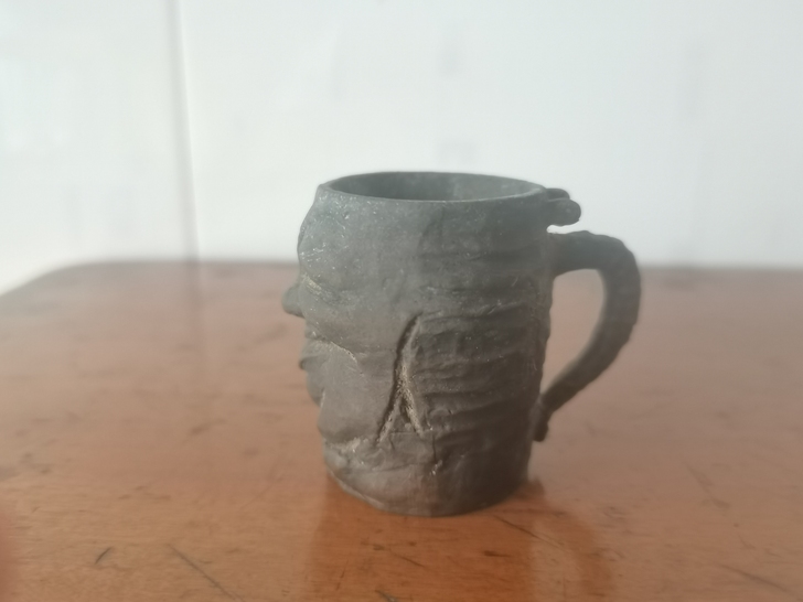 海外回流工艺品,纯铜酒杯子,颇有年代感,包...