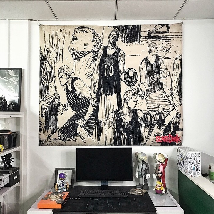 灌篮高手井上雄彦经典手稿篮球挂布卡通动漫男...