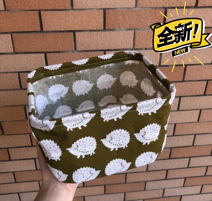 6个20.88元包邮!布艺可折叠收纳筐桌面...
