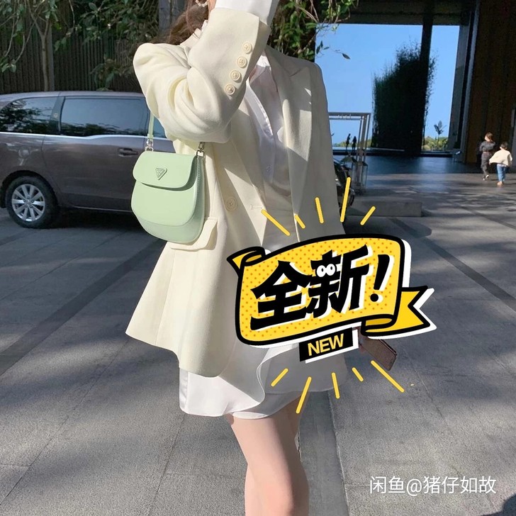 ByYou 白色高级感休闲西装外套女春新款...