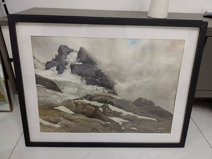 水彩画,图片上作品大小是四开的,也有半开的...