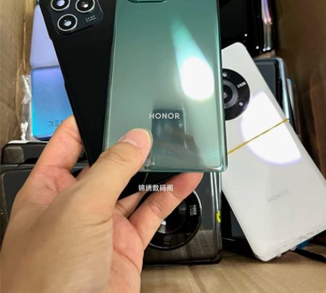 荣耀60se原装后盖 亮黑色 墨玉请 绿色...