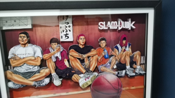 灌篮高手决战之夜,木制画框,尺寸35*45...