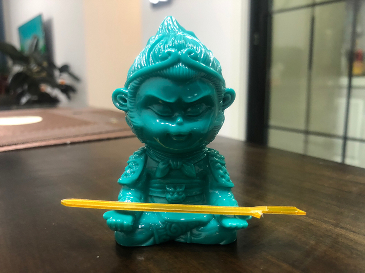蒙松玉化孙悟空，懂得来，斗战胜佛摆件，手把...