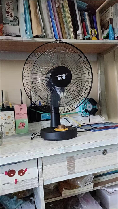 捡漏电风扇台式家用12寸16寸静音学生宿舍...