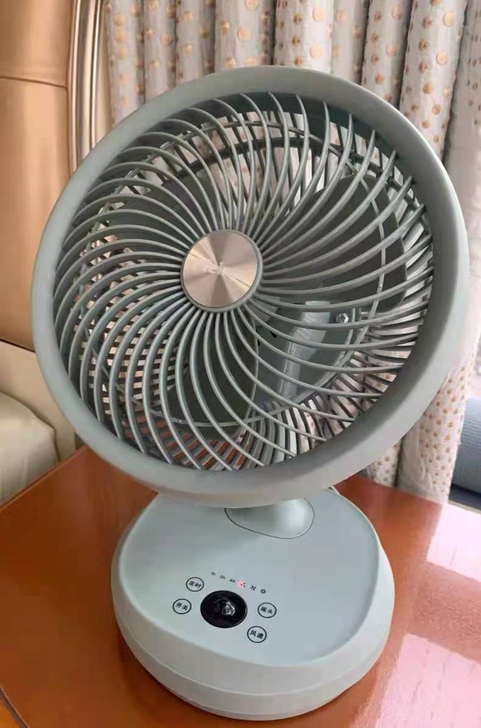 清电风扇台式空气循环扇遥控家用桌面摇头定时...