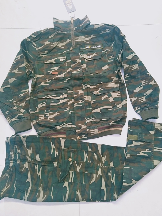 春秋纯棉长袖工作服迷彩服套装劳保服