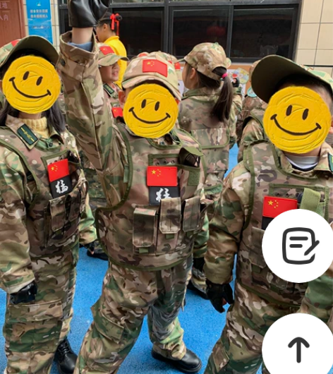 59包邮 5-7岁儿童特警迷彩服套装,上衣...
