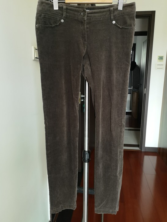ZOOC韩版薄灯芯绒铅笔型长裤