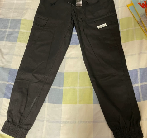Mostwantedlab 黑色工装束脚...