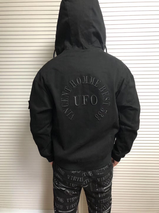 stone island石岛春款男士连帽工...