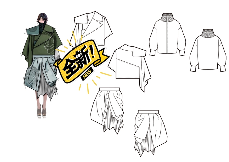 服装设计系列效果图 服装 ai款式