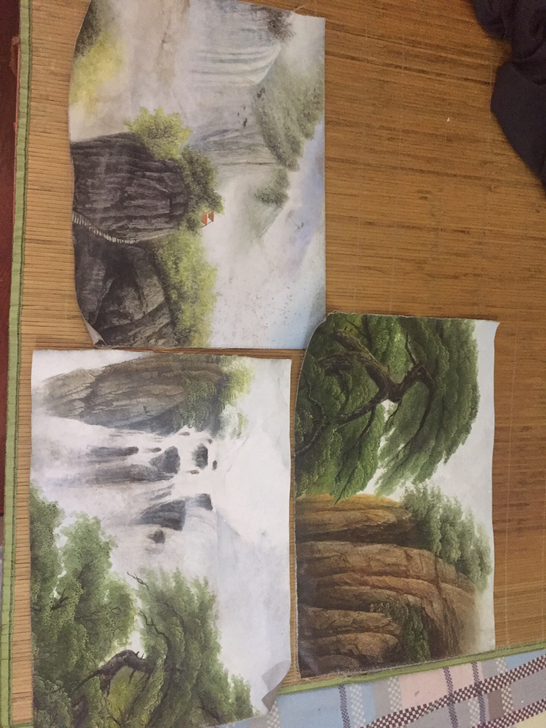 油画行画三幅，手绘真品无疑，保真手绘作品，...