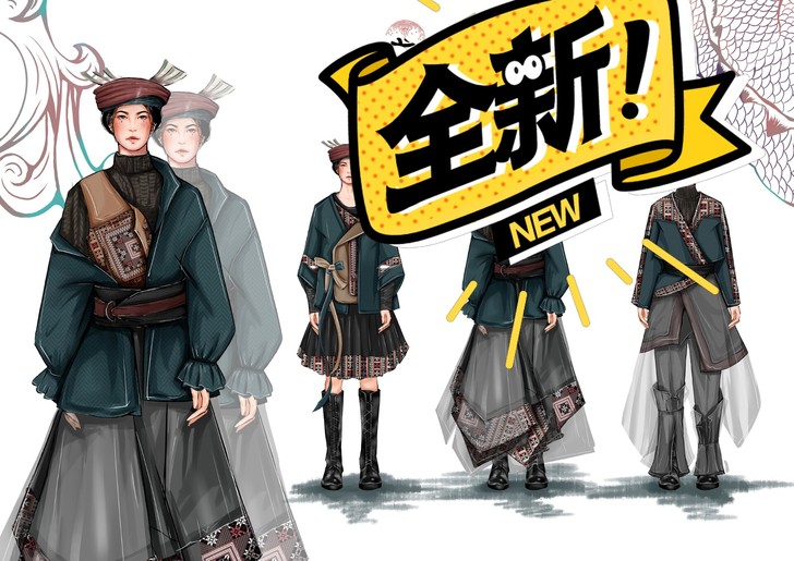 代画服装效果图
