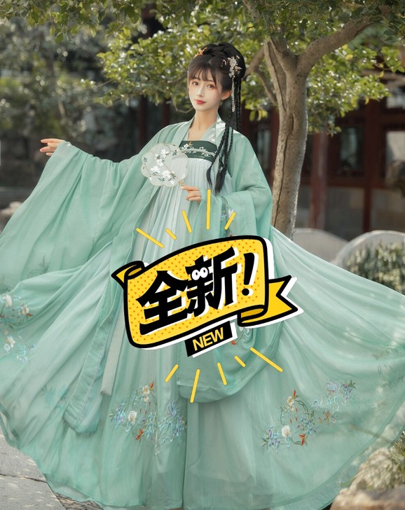 玉术原创汉服女花溪齐胸襦裙大袖衫正品刺绣6...