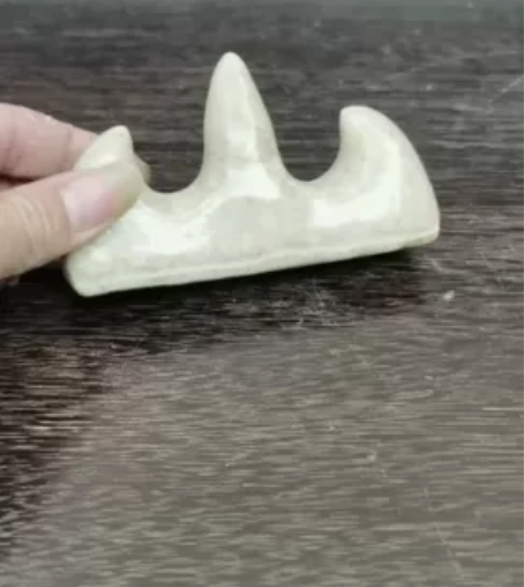 古玩篇～文房笔架山 品名：哥釉笔架山 尺寸...