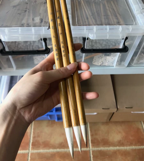 精制兼毫大中小三个号毛笔 精制兼毫采用...