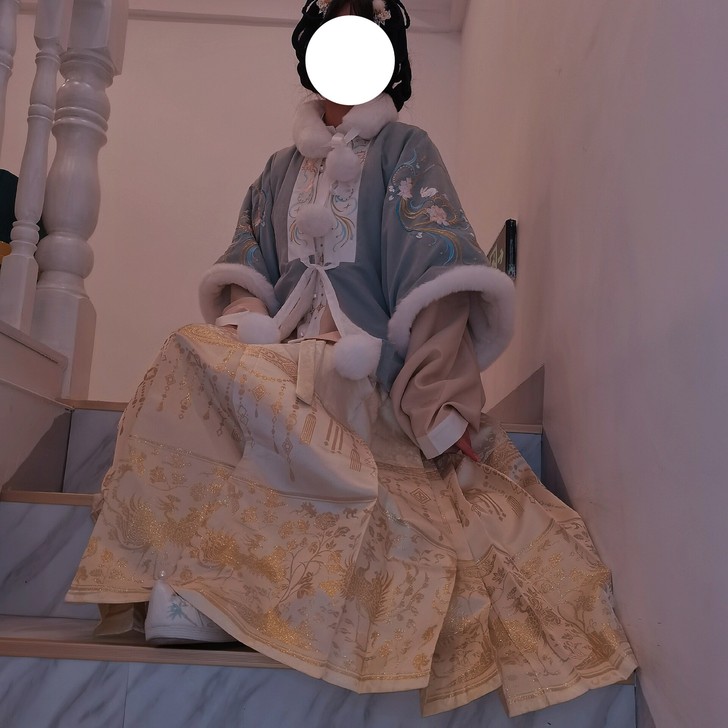 ##东月棠家 流云兔汉服 短袄