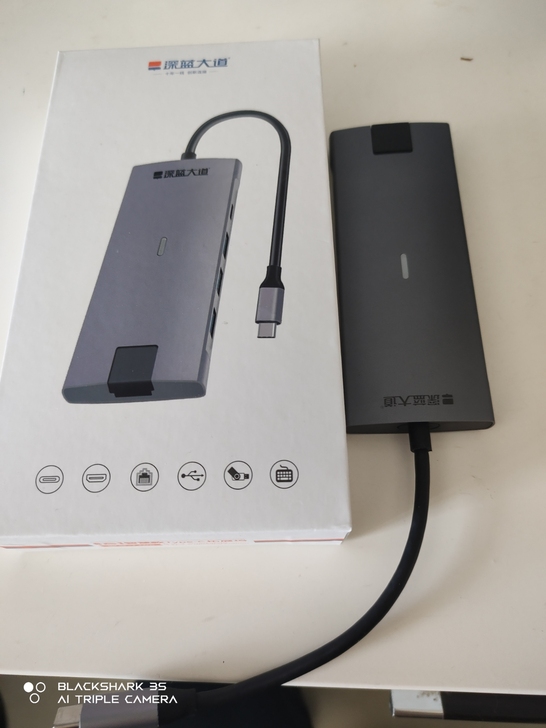 深蓝大道拓展坞,两个usb2.0接口一个u...