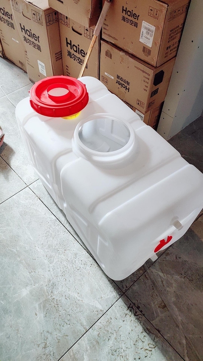 储水桶大容量加厚蓄水桶带龙头带盖食品级塑料...