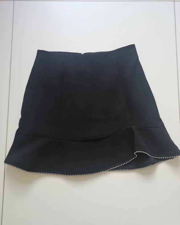 velwin女装夏新款荷叶边半身裙木耳边包...