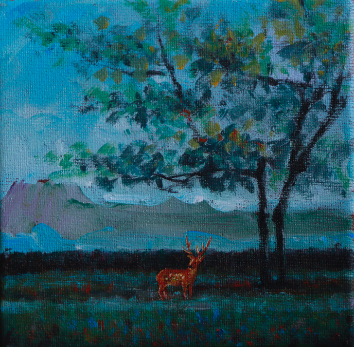 油画作品打折出售，纯手绘学生临摹油画作品，...