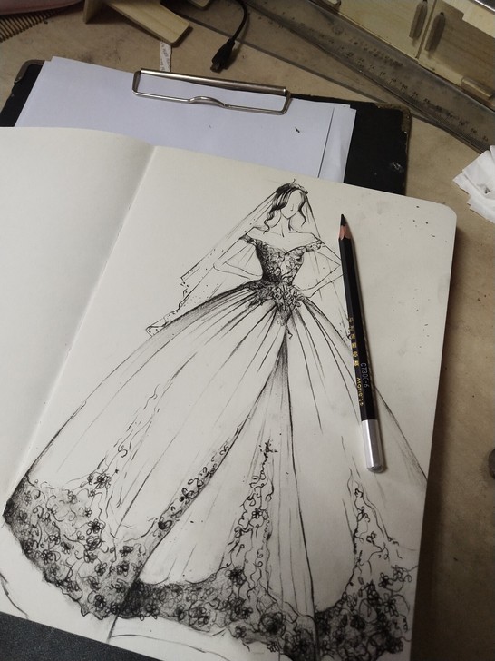 服装时装画 服装效果图