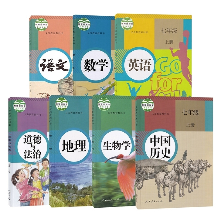 二手人教版初中七八九年级上下册全套课本教材...