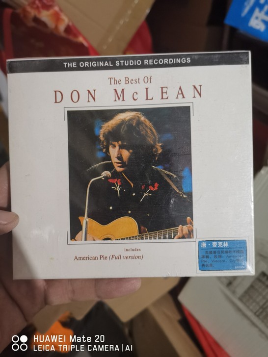 民谣歌手大牌Don Mclean,蓝标碟,...