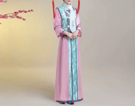 清朝古装还珠格格服装满族旗服女后宫廷妃子嬷...
