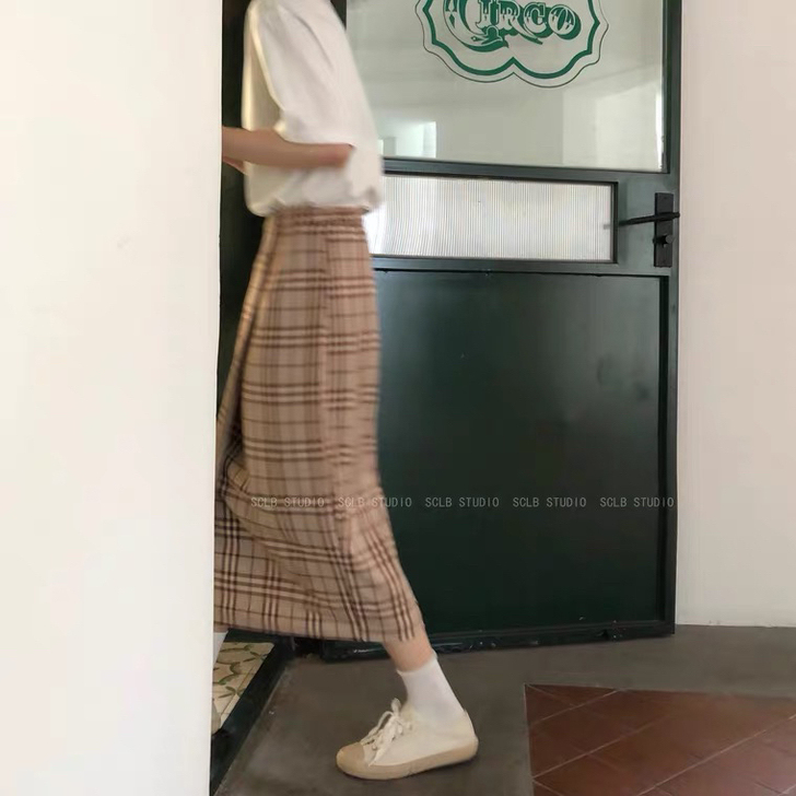 半身裙 初秋学院风 穿过一次