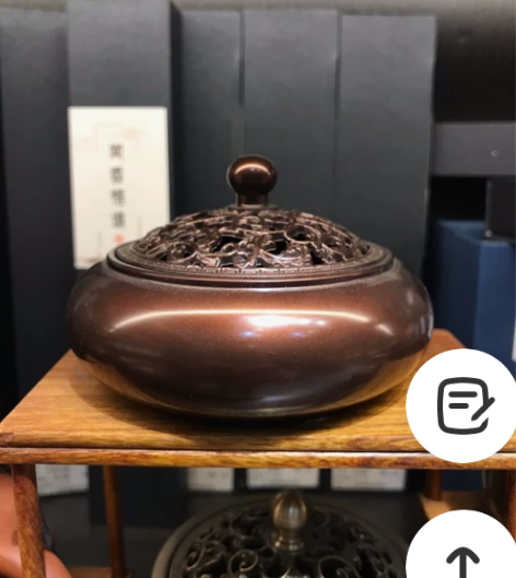 实体店铺不干了，处理一批纯铜香炉室内熏香炉...