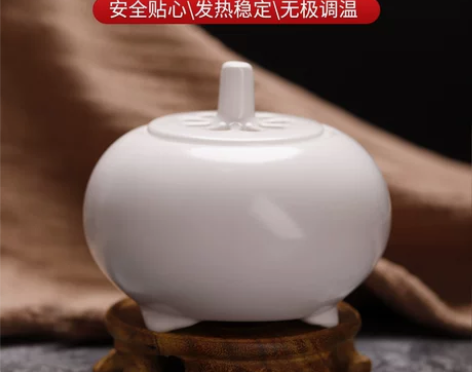 熏香炉 檀香炉台湾白瓷插电液晶控制新款创意...