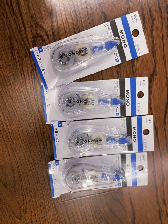 4个装日本TOMBOW蜻蜓修正带
