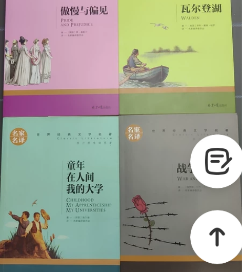 傲慢与偏见,瓦尔登湖,童年、在人间、我的大...