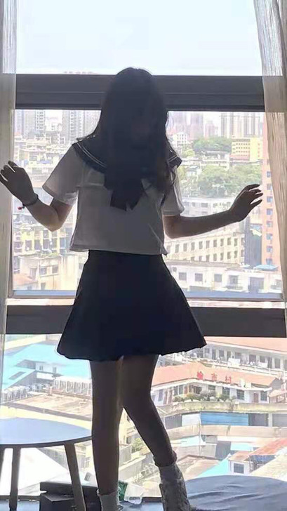 水手服日系jk制服学生上衣韩版长短群可爱袖...