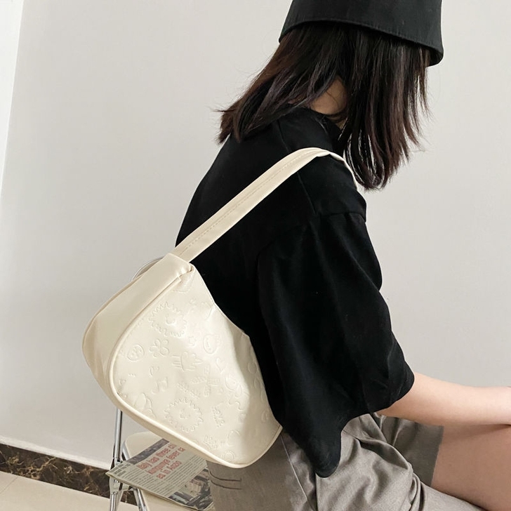 流行法式小众腋下法棍包女2021新款潮夏季...