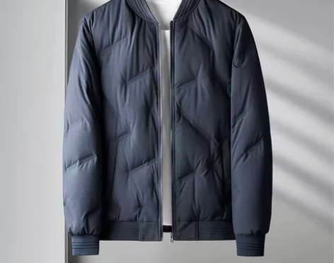 高档商务轻羽绒服男士短款 2022新款加厚...