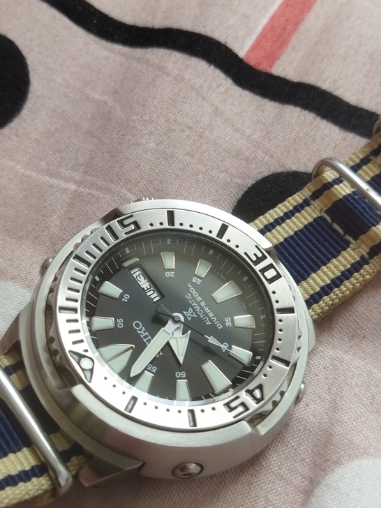 精工srp637罐头潜水表,几乎全新,夜光...